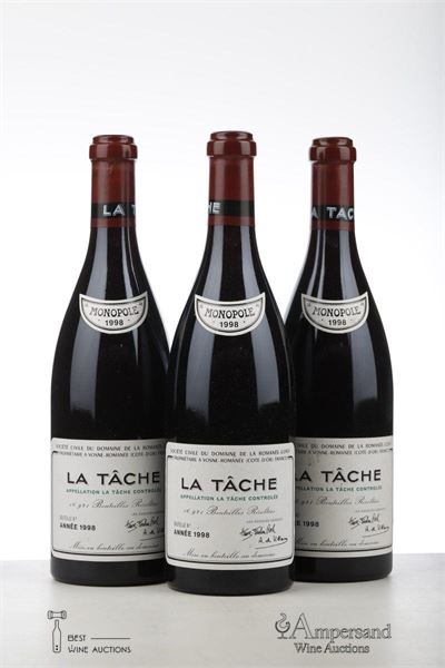 LA TACHE 1998 - Domaine de la Romanee Conti - 3 Bottles