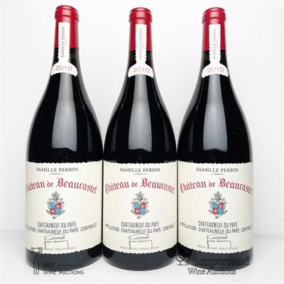 CHATEAUNEUF DU PAPE 2010 - Chateau de Beaucastel - 3 Magnums