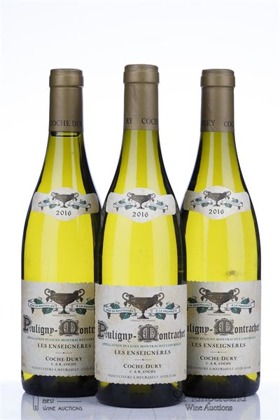 PULIGNY MONTRACHET LES ENSEIGNERES 2016 - Coche Dury - 3 Bottles