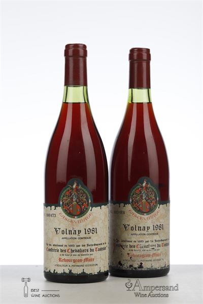 VOLNAY TASTEVINAGE 1981 - Rebourgeon Mure - 2 Bottles