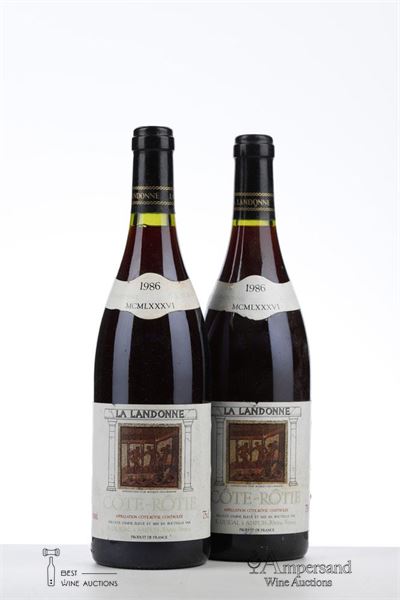 COTE ROTIE LA LANDONNE 1986 - Guigal - 2 Bottles