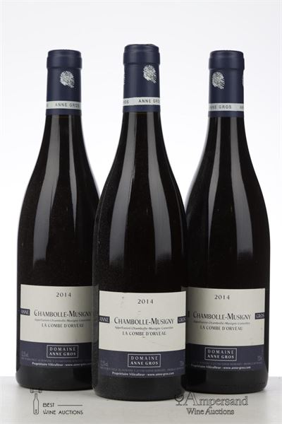 CHAMBOLLE MUSIGNY LA COMBE D'ORVEAU 2014 - Anne Gros - 3 Bottles