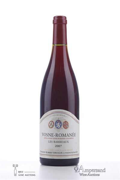 VOSNE ROMANEE LES BARREAUX 2007 - Robert Sirugue - 1 Bottle