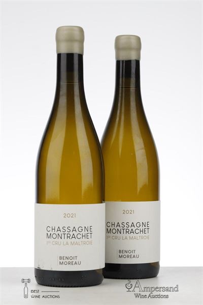 CHASSAGNE MONTRACHET BLANC LA MALTROIE 2021 - Benoit Moreau - 2 Bottles