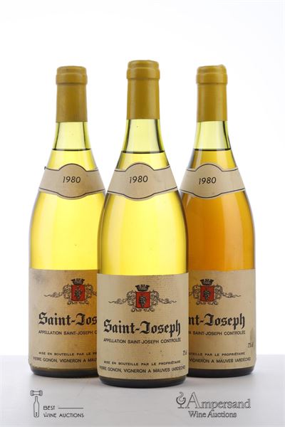 SAINT JOSEPH BLANC 1980 - Pierre Gonon - 2 Bottles