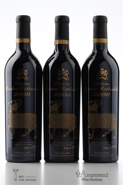MOUTON ROTHSCHILD 2000 - 3 Bottles