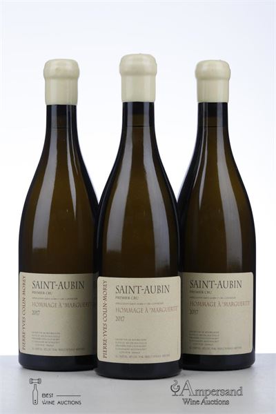 SAINT AUBIN BLANC HOMMAGE A MARGUERITE 2017 - Pierre Yves Colin Morey - 3 Bottles