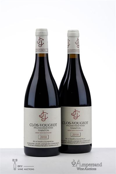 CLOS VOUGEOT 2018 - Jean Jacques Confuron - 2 Bottles