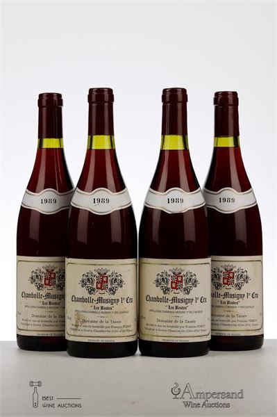 CHAMBOLLE MUSIGNY LES BAUDES 1989 - Domaine de la Tassee - 4 Bottles