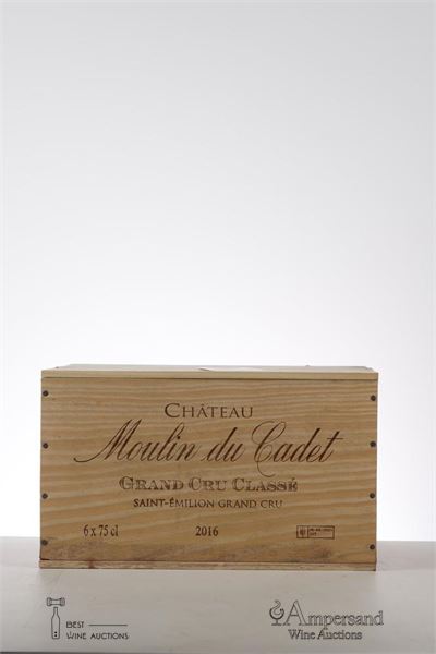 MOULIN DU CADET 2016 - Mc - 6 Bottles - Owc 6