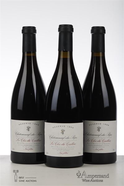 CHATEAUNEUF DU PAPE RESERVE 1998 - Le Clos du Caillou - 3 Bottles