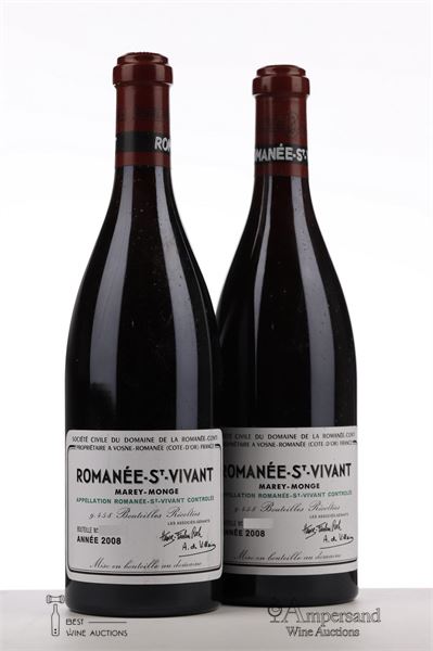 ROMANEE ST VIVANT 2008 - Domaine de la Romanee Conti - 2 Bottles