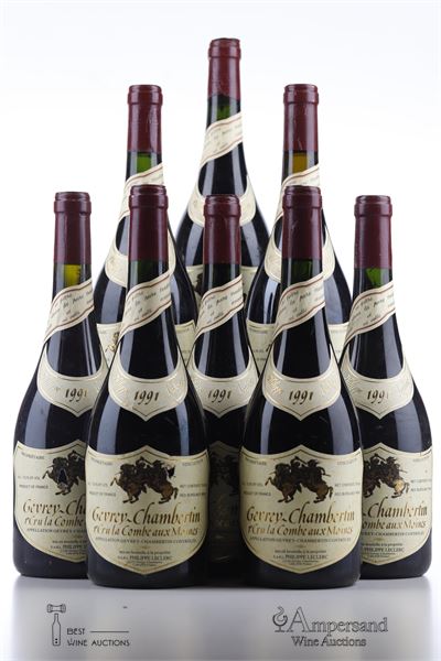 GEVREY CHAMBERTIN LA COMBE AUX MOINES 1991 - Philippe Leclerc - 8 Bottles