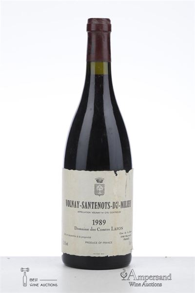 VOLNAY SANTENOTS DU MILIEU 1989 - Comtes Lafon - 1 Bottle