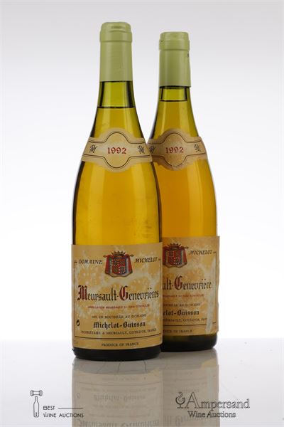 MEURSAULT GENEVRIERES 1992 - Michelot Buisson - 2 Bottles