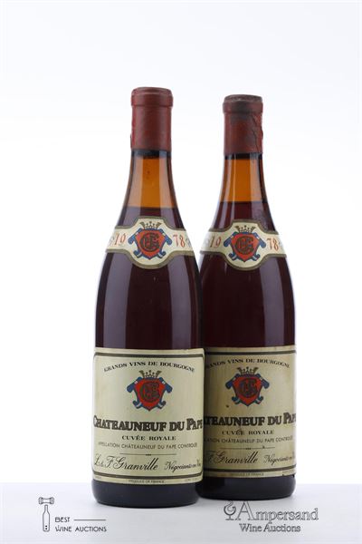 CHATEAUNEUF DU PAPE CUVEE ROYALE 1978 - Granville - 2 Bottles