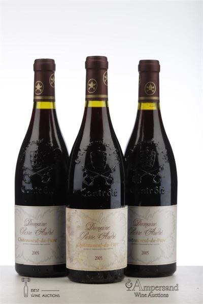 CHATEAUNEUF DU PAPE 2005 - Pierre Andre - 3 Bottles
