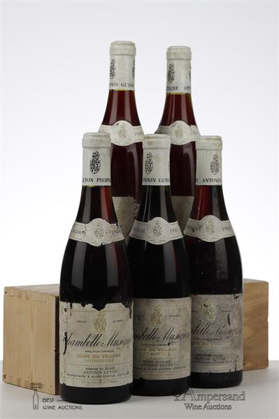 CHAMBOLLE MUSIGNY CLOS DU VILLAGE 1988 - Antonin Guyon - 5 Bottles