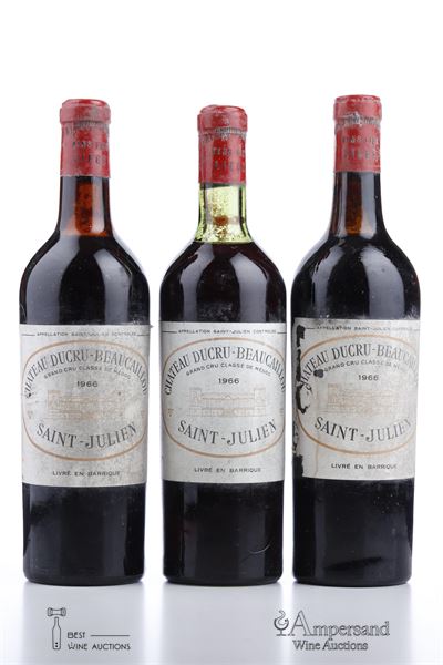 DUCRU BEAUCAILLOU 1966 - Mb - Galand Londot - 3 Bottles