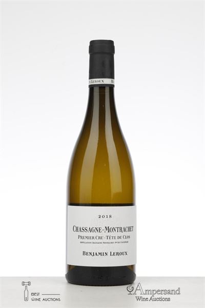 CHASSAGNE MONTRACHET BLANC TETE DU CLOS 2018 - Benjamin Leroux - 1 Bottle