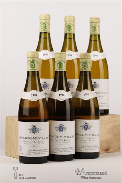 CHASSAGNE MONTRACHET BLANC LES RUCHOTTES 1990 - Ramonet - 6 Bottles