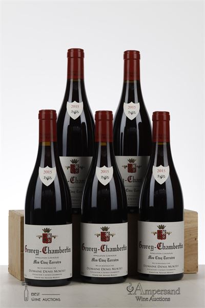 GEVREY CHAMBERTIN MES CINQ TERROIRS 2015 - Denis Mortet - 5 Bottles
