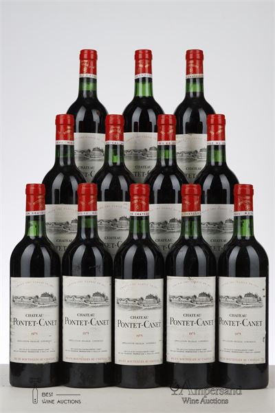 PONTET CANET 1975 - Mc - 12 Bottles