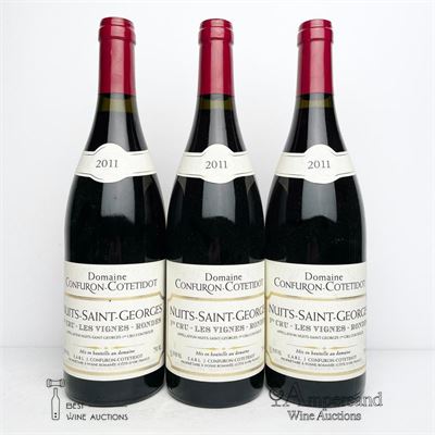 NUITS ST GEORGES LES VIGNES RONDES 2011 - Confuron Cotetidot - 3 Bottles