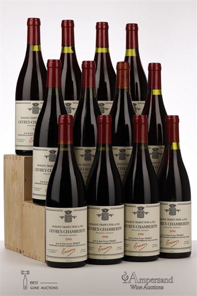 GEVREY CHAMBERTIN 1990 - Jean et Jean Louis Trapet - 12 Bottles - Oc 12