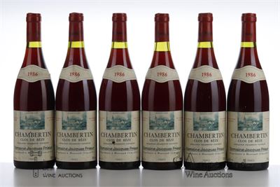 CHAMBERTIN CLOS DE BEZE 1986 - Jacques Prieur - 6 Bottles