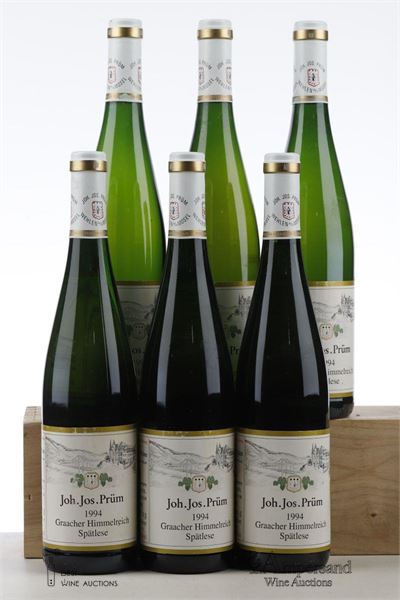 GRAACHER HIMMELREICH RIESLING SPATLESE 1994 - Joh. Jos. Prum - 6 Bottles