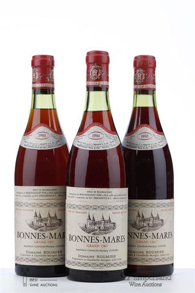 BONNES MARES 1961 - G. Roumier Mise Remoissenet - 3 Bottles
