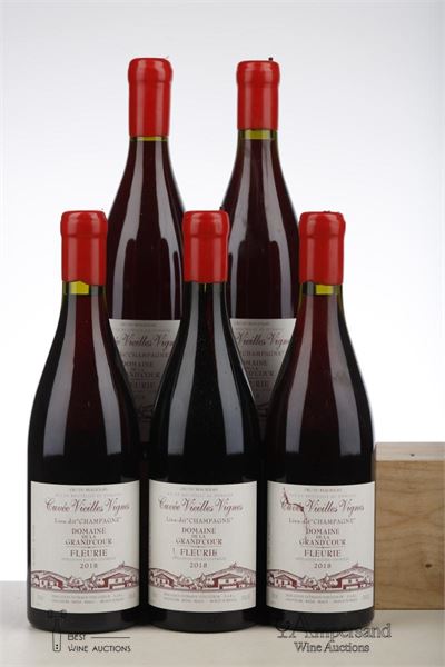 FLEURIE LIEU DIT CHAMPAGNE CUVEE VIEILLES VIGNES DOMAINE DE LA GRAND'COUR 2018 - Jean louis Dutraive - 5 Bottles