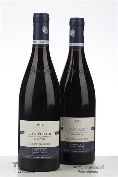 CLOS VOUGEOT LE GRAND MAUPERTUI 2016 - Anne Gros - 2 Bottles
