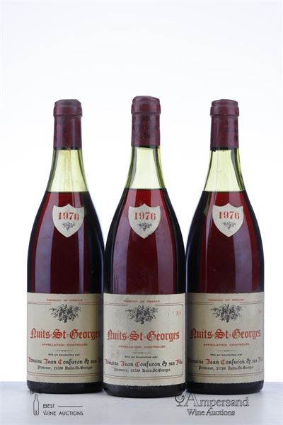 NUITS ST GEORGES 1976 - Jean Confuron - 3 Bottles