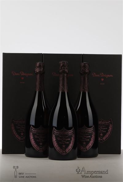 DOM PERIGNON ROSE 2008 - Moet et Chandon - 3 Bottles - Oc 1