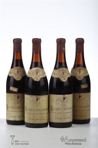 GEVREY CHAMBERTIN 1964 - M. Javouhey - 4 Bottles
