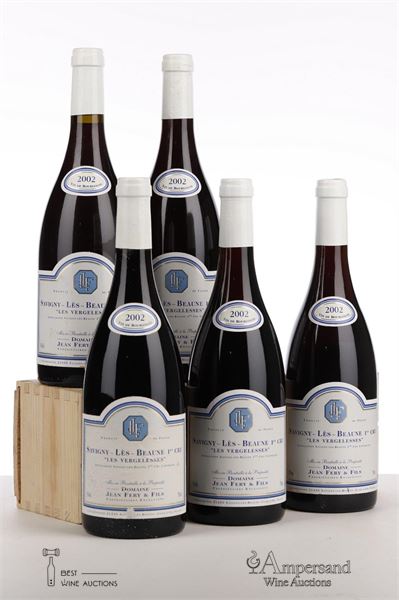 SAVIGNY LES BEAUNE LES VERGELESSES 2002 - Jean Fery - 5 Bottles