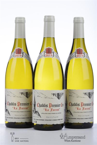 CHABLIS LA FOREST 2019 - Vincent Dauvissat - 3 Bottles