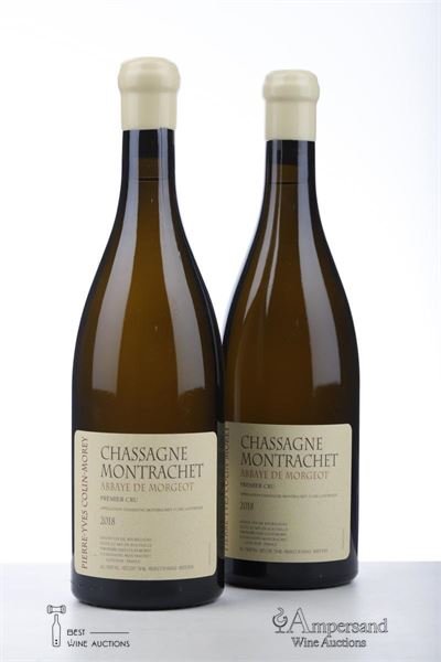 CHASSAGNE MONTRACHET BLANC ABBAYE DE MORGEOT 2018 - Pierre Yves Colin Morey - 2 Bottles