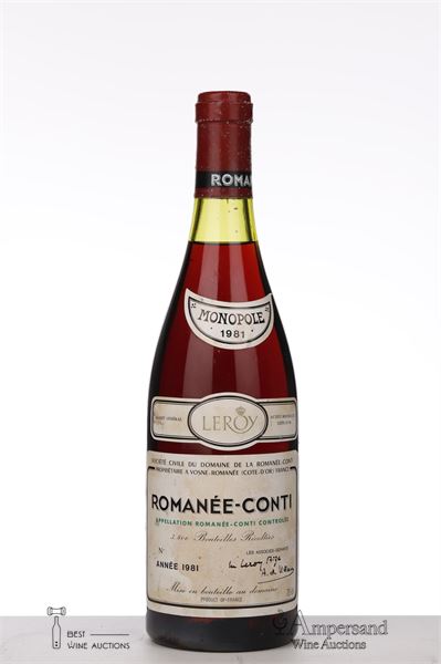 ROMANEE CONTI 1981 - Domaine de la Romanee Conti - 1 Bottle