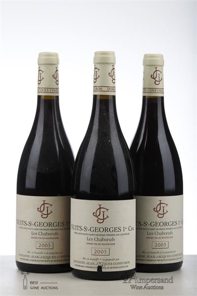 NUITS ST GEORGES LES CHABOEUFS 2005 - Jean Jacques Confuron - 3 Bottles