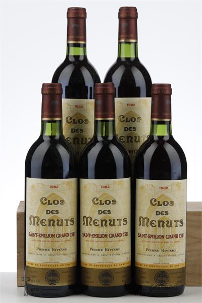 CLOS DES MENUTS 1982 - Mc - 5 Bottles