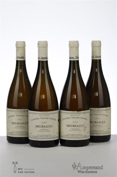 MEURSAULT LES NARVAUX 1993 - Vincent Girardin - 4 Bottles