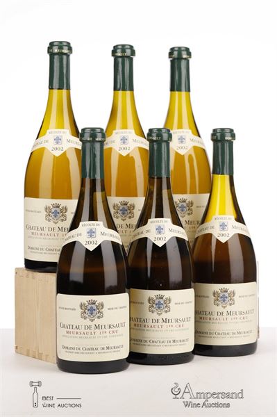 MEURSAULT 1 ER CRU 2002 - Chateau de Meursault - 6 Bottles - Oc 6