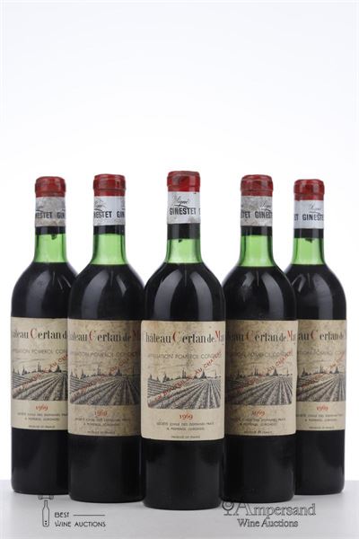 CERTAN DE MAY 1969 - Ginestet - 5 Bottles