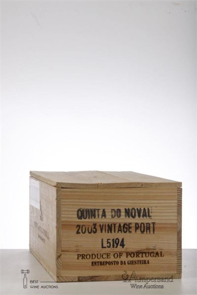QUINTA DO NOVAL VINTAGE PORT 2003 - Quinta do Noval - 6 Bottles - Owc 6
