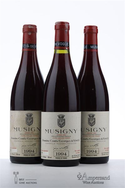 MUSIGNY CUVEE VIEILLES VIGNES 1994 - Comte de Vogue - 3 Bottles