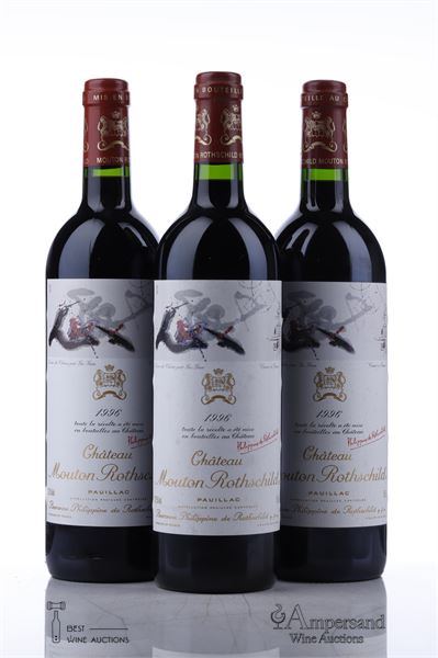 MOUTON ROTHSCHILD 1996 - 3 Bottles