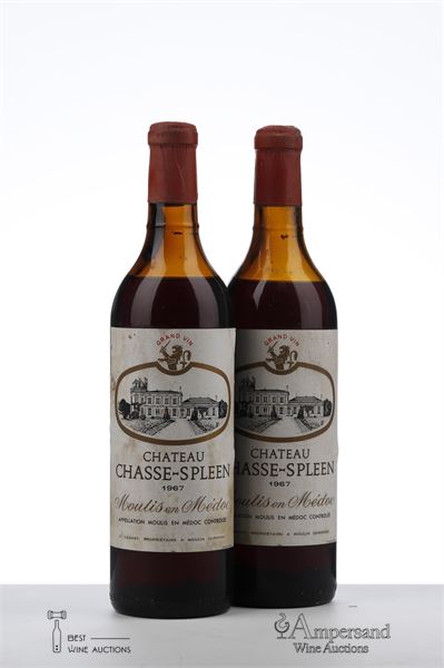 CHASSE SPLEEN 1967 - Negociant - 2 Bottles